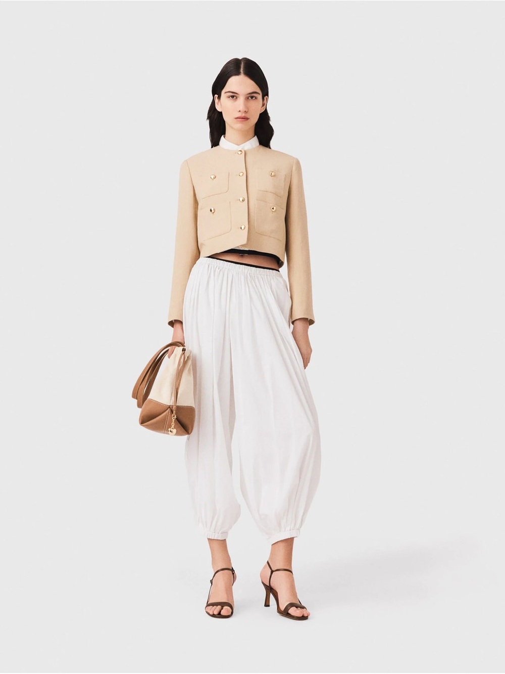 Maje Harem cotton trousers white brand new nvr worn still in original bag! Med!